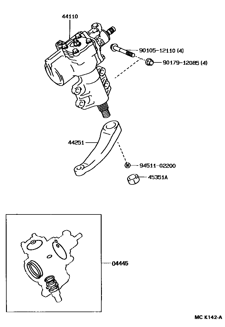 4505 — FRONT STEERING GEAR & LINK