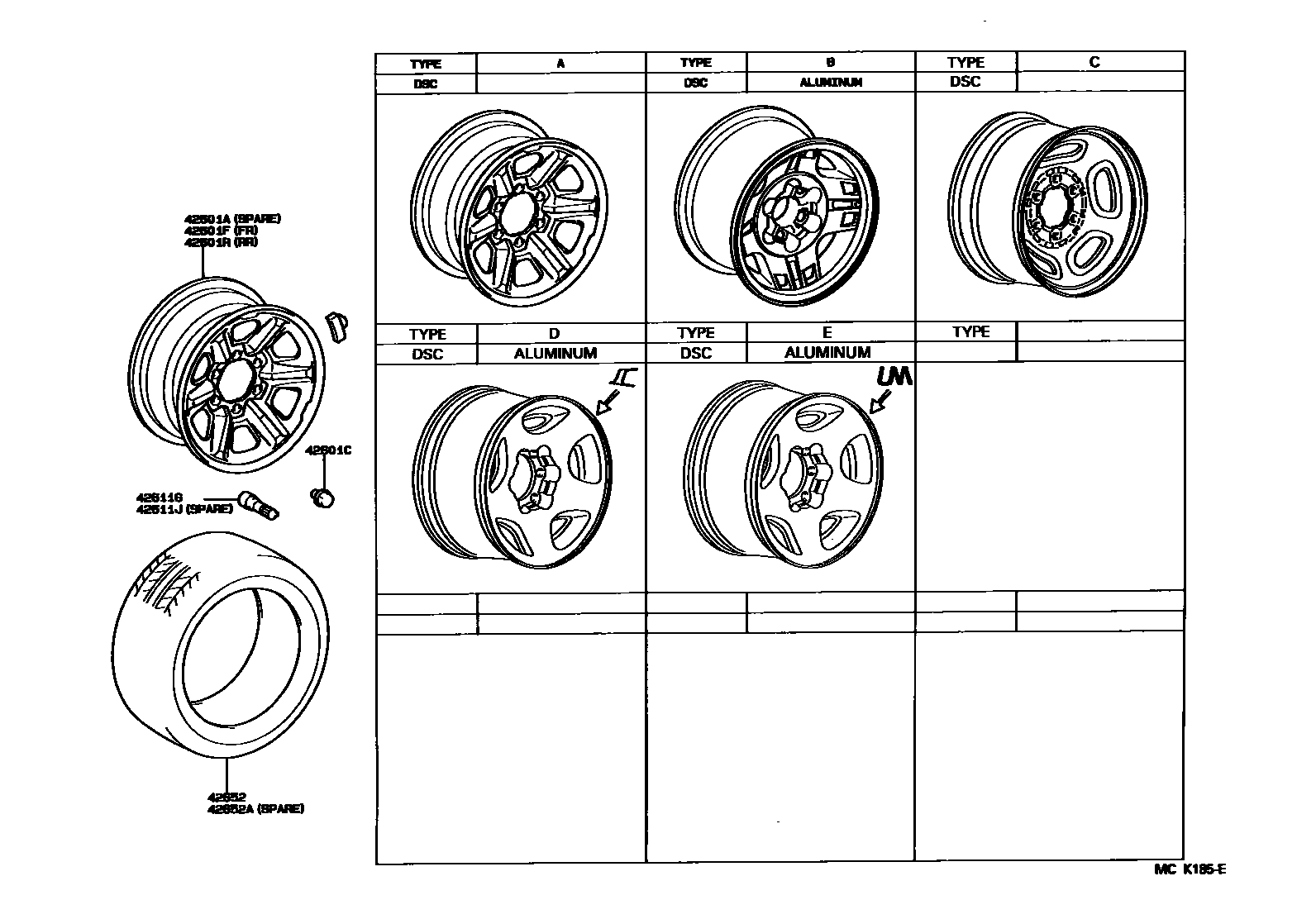 4103 — DISC WHEEL & WHEEL CAP