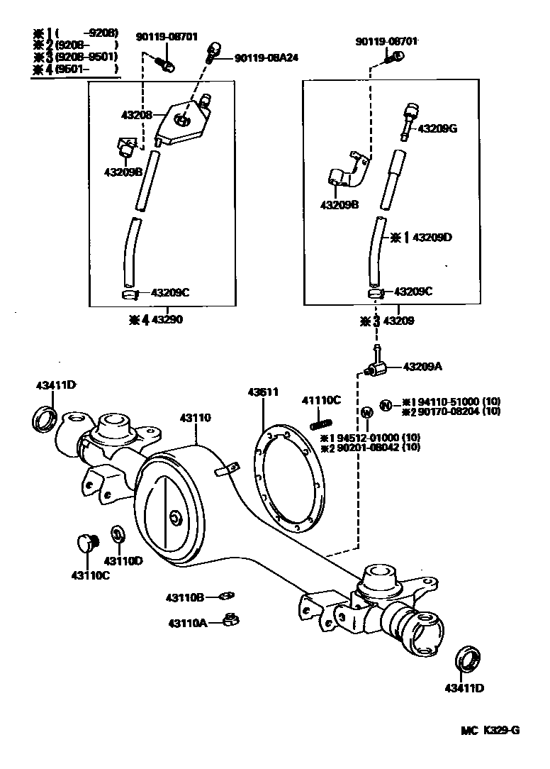 4301 — FRONT AXLE HOUSING & DIFFERENTIAL