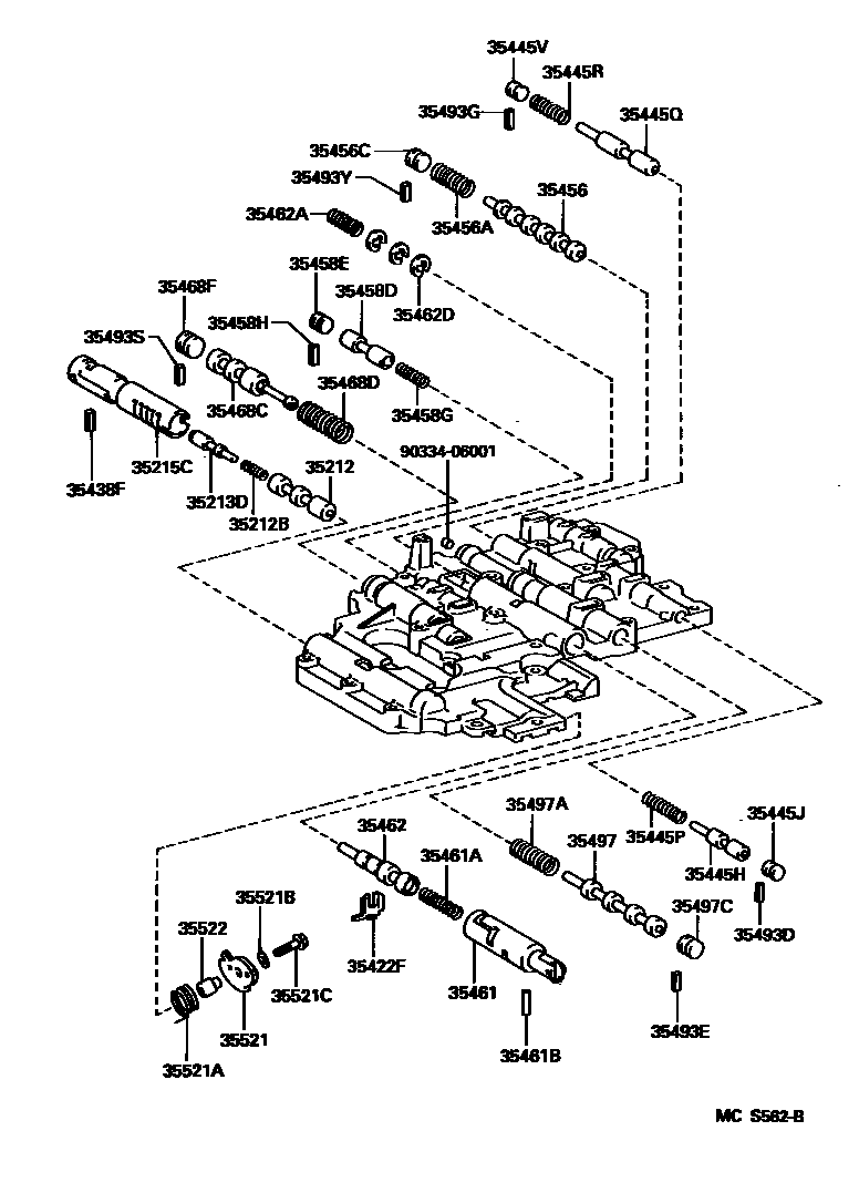 3512 — VALVE BODY & OIL STRAINER (ATM)