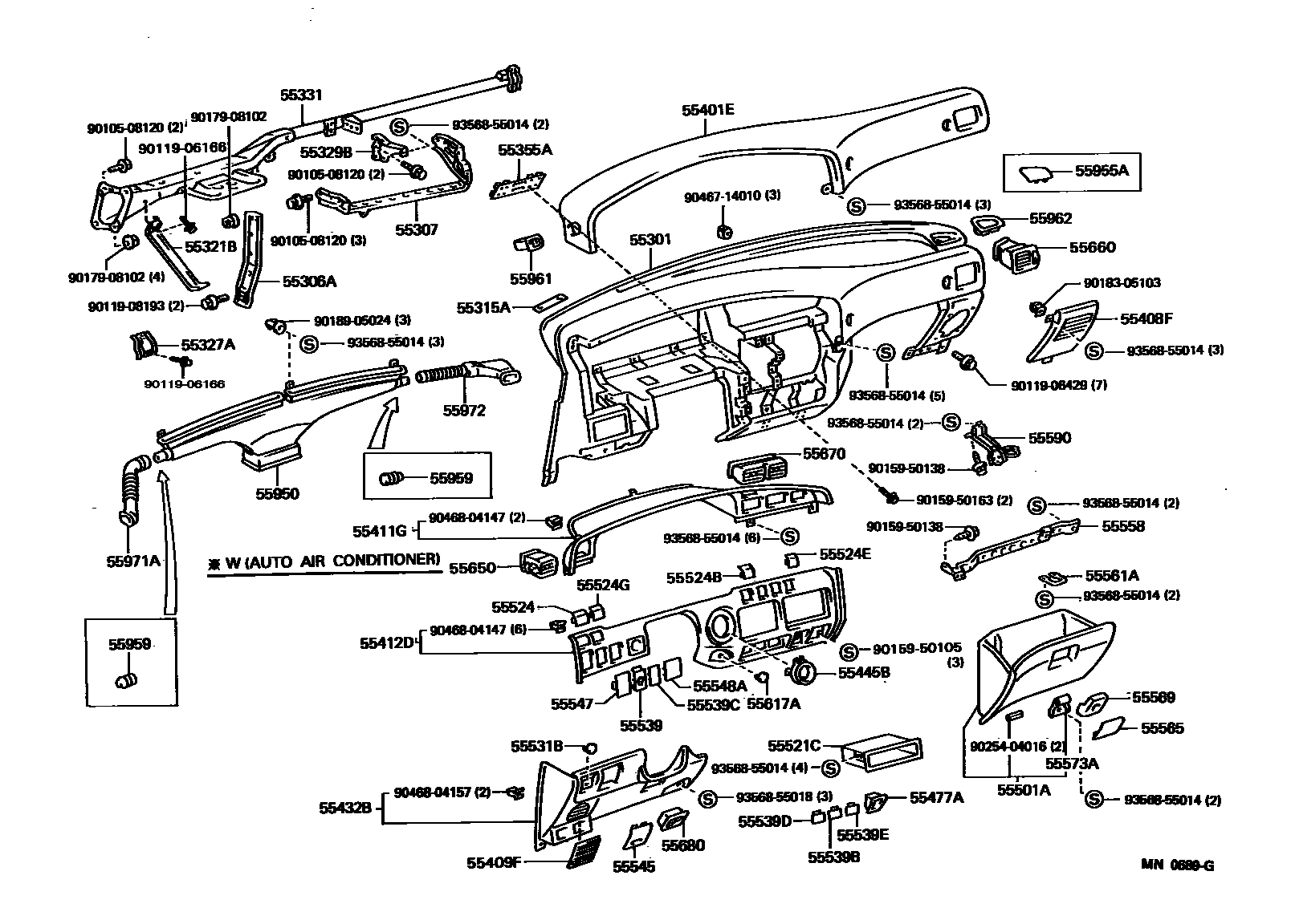 5551 — INSTRUMENT PANEL & GLOVE COMPARTMENT
