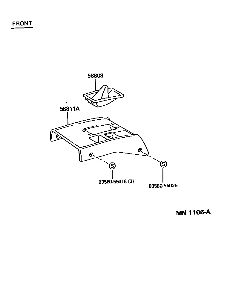 5855 — CONSOLE BOX & BRACKET