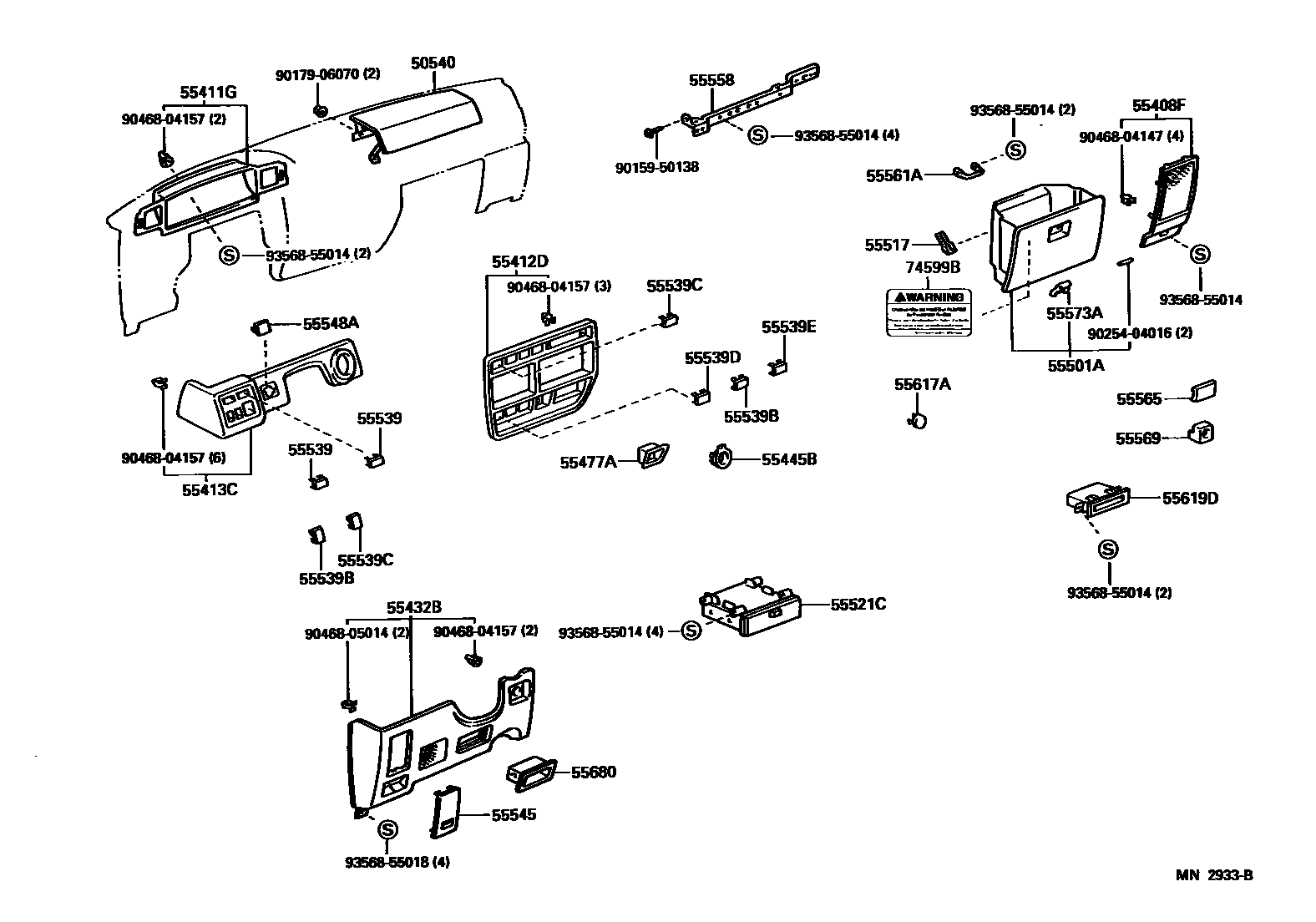 5551 — INSTRUMENT PANEL & GLOVE COMPARTMENT