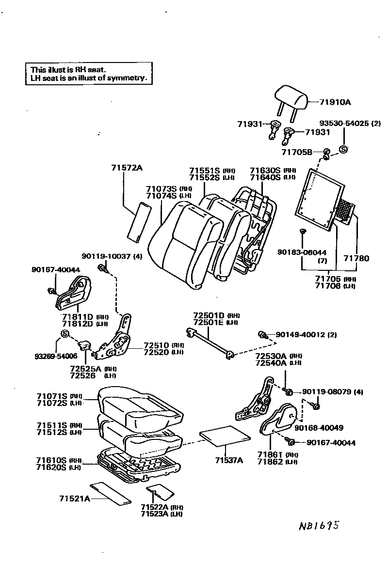 7151 — SEAT & SEAT TRACK