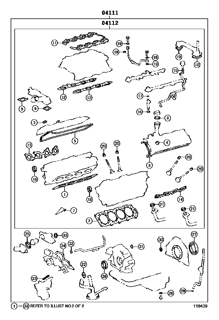 1103 — ENGINE OVERHAUL GASKET KIT