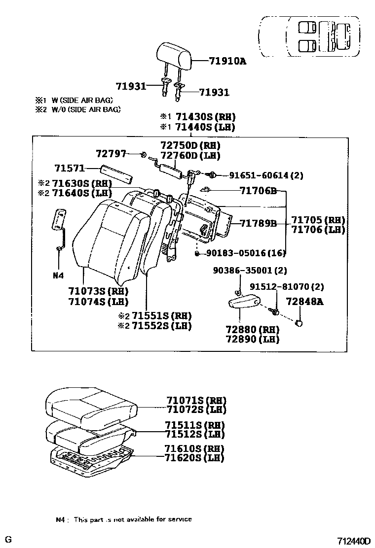 7151 — SEAT & SEAT TRACK