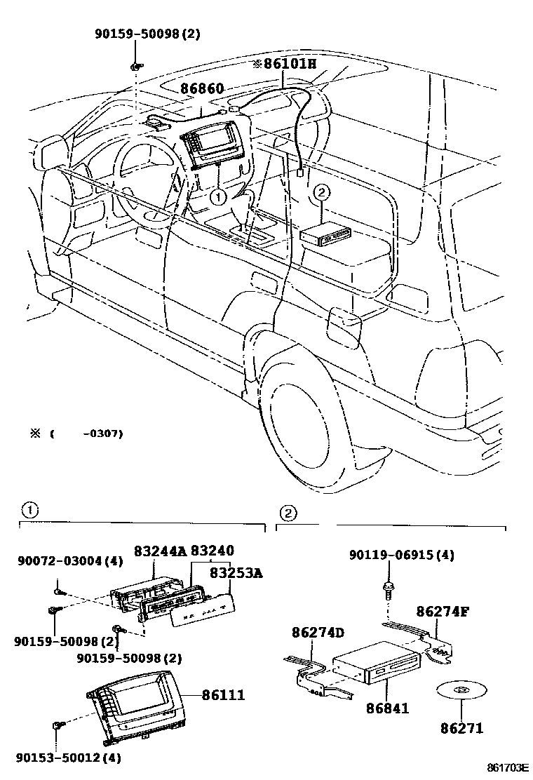 8603 — NAVIGATION & FRONT MONITOR DISPLAY