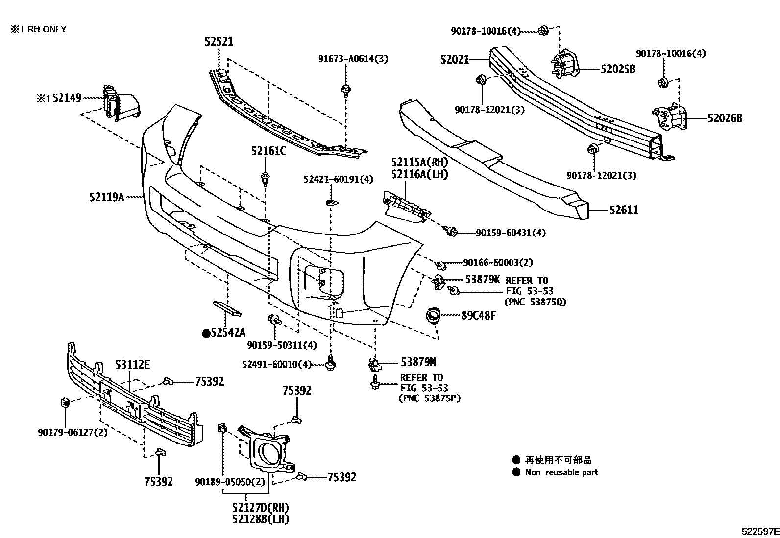 5252 — FRONT BUMPER & BUMPER STAY