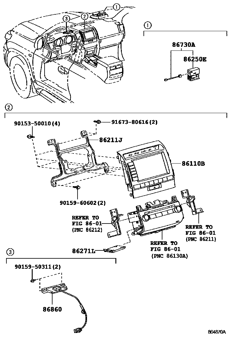 8603 — NAVIGATION & FRONT MONITOR DISPLAY