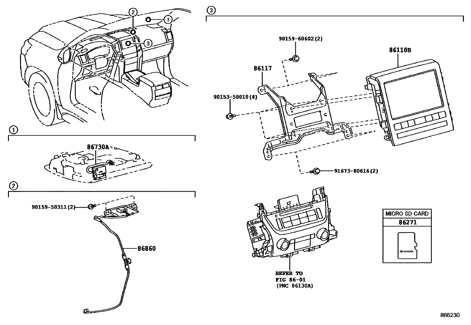 8603 — NAVIGATION & FRONT MONITOR DISPLAY