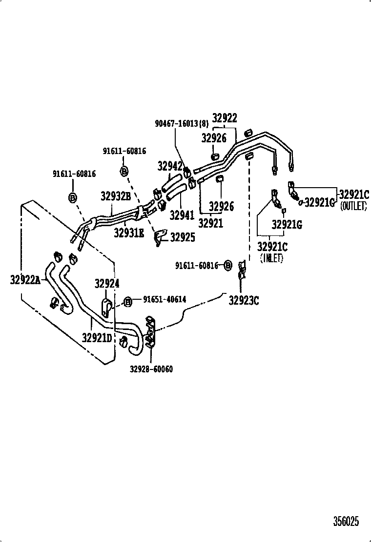 3514 — OIL COOLER & TUBE (ATM)
