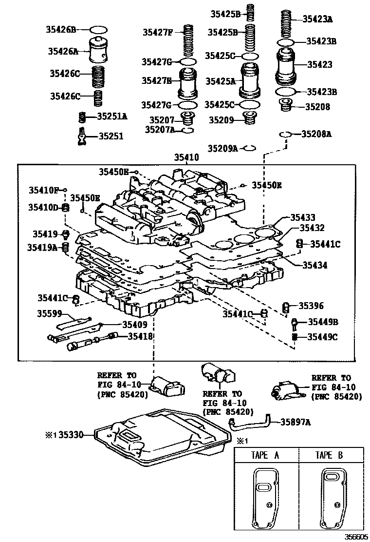 3512 — VALVE BODY & OIL STRAINER (ATM)