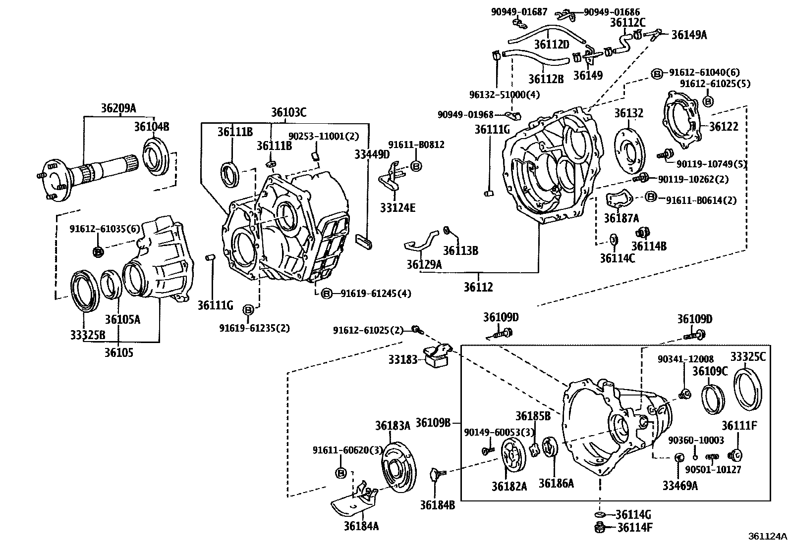3609 — TRANSFER CASE & EXTENSION HOUSING