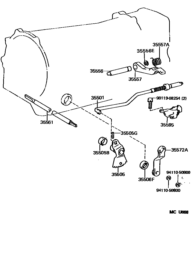 3513 — THROTTLE LINK & VALVE LEVER (ATM)