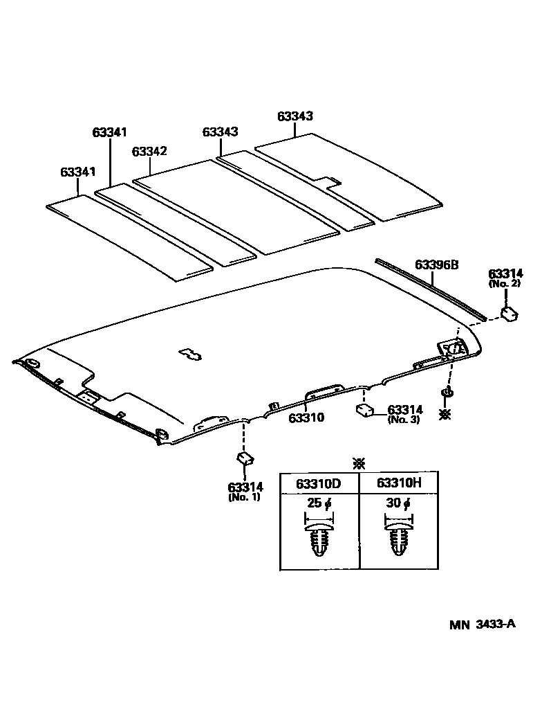 6452 — ROOF HEADLINING & SILENCER PAD