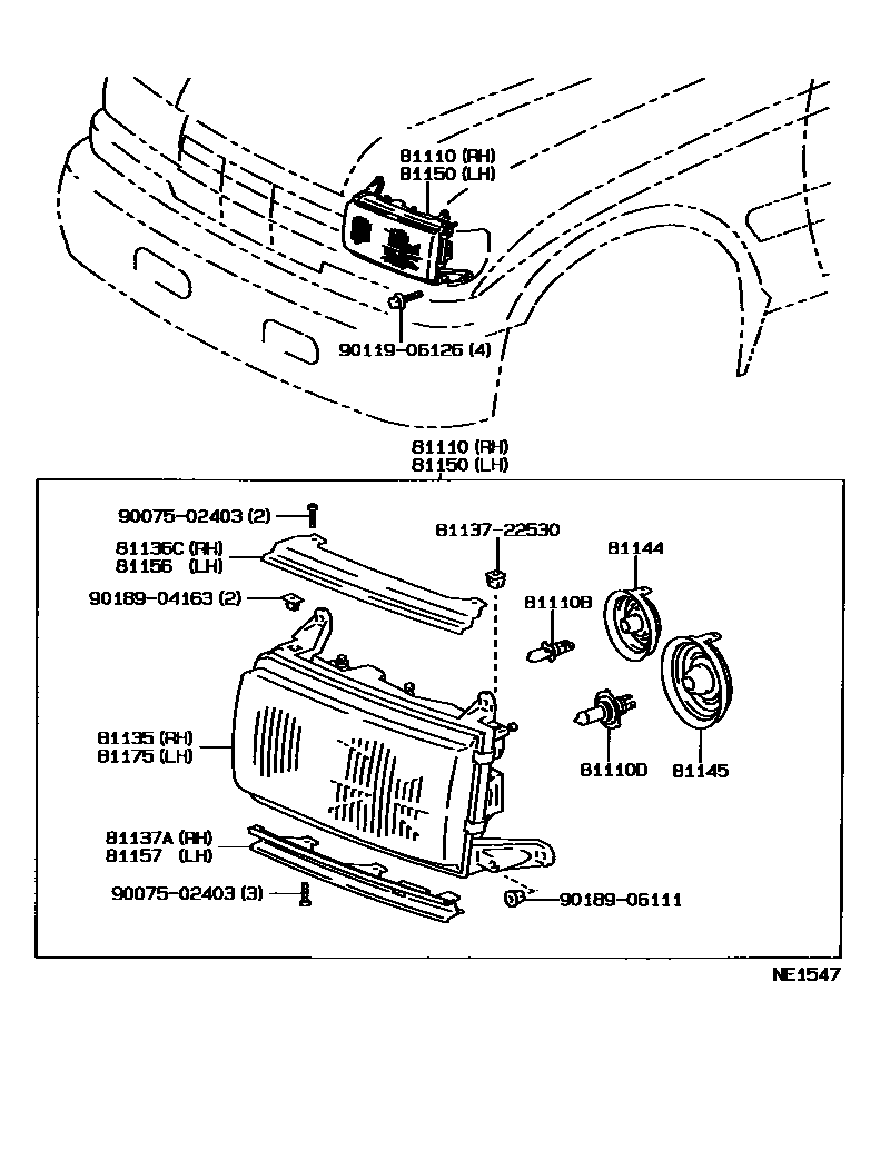 8101 — HEADLAMP