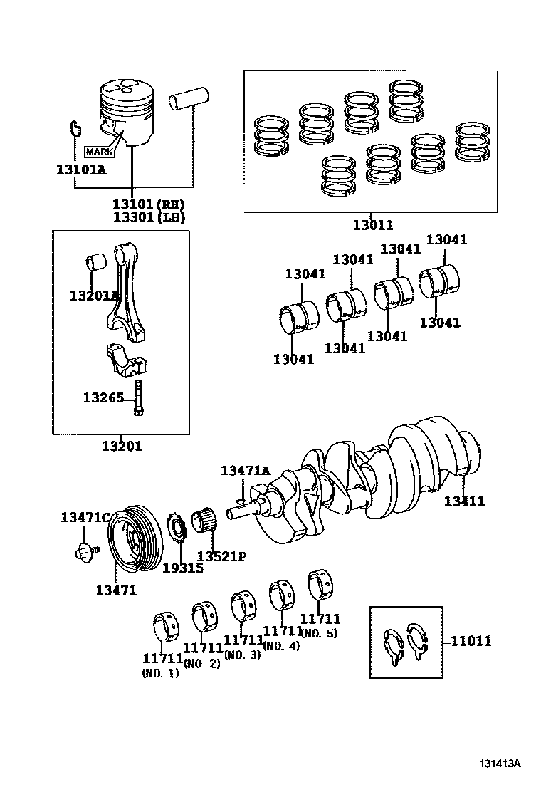 1301 — CRANKSHAFT & PISTON
