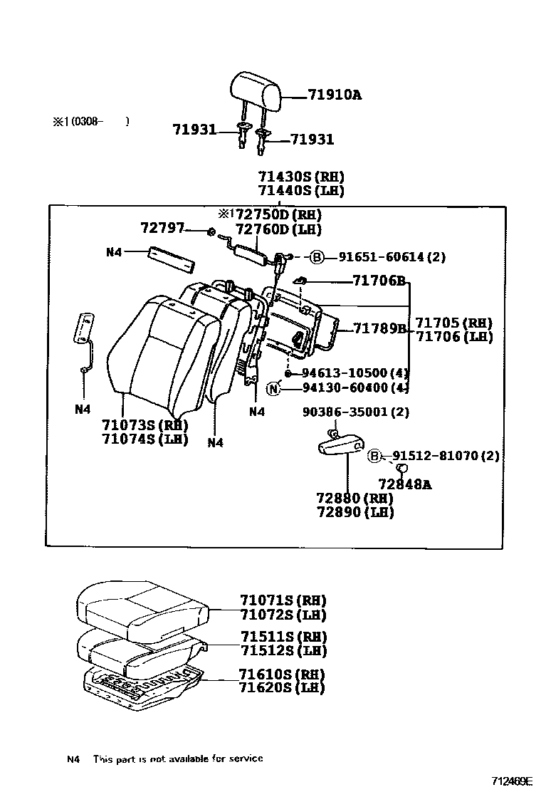 7151 — SEAT & SEAT TRACK