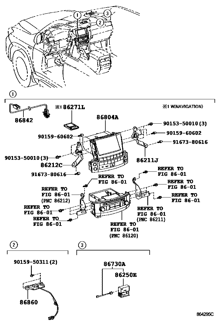 8603 — NAVIGATION & FRONT MONITOR DISPLAY