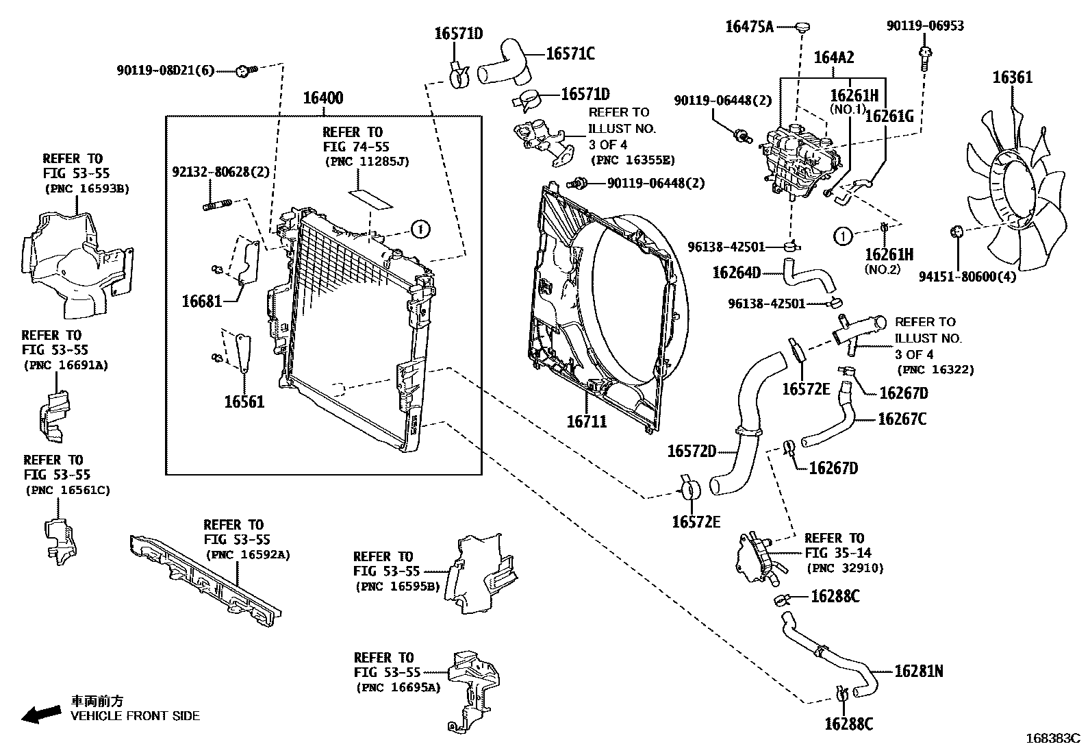 1603 — RADIATOR & WATER OUTLET