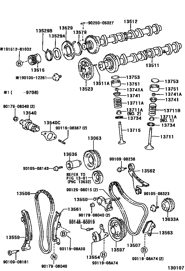 1302 — CAMSHAFT & VALVE