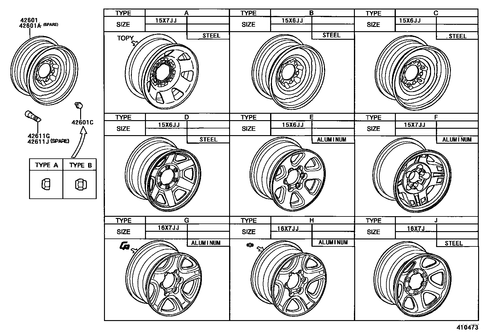4103 — DISC WHEEL & WHEEL CAP