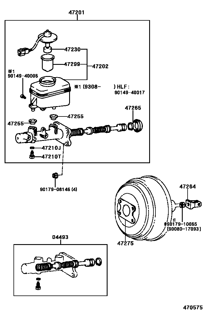 4702 — BRAKE MASTER CYLINDER