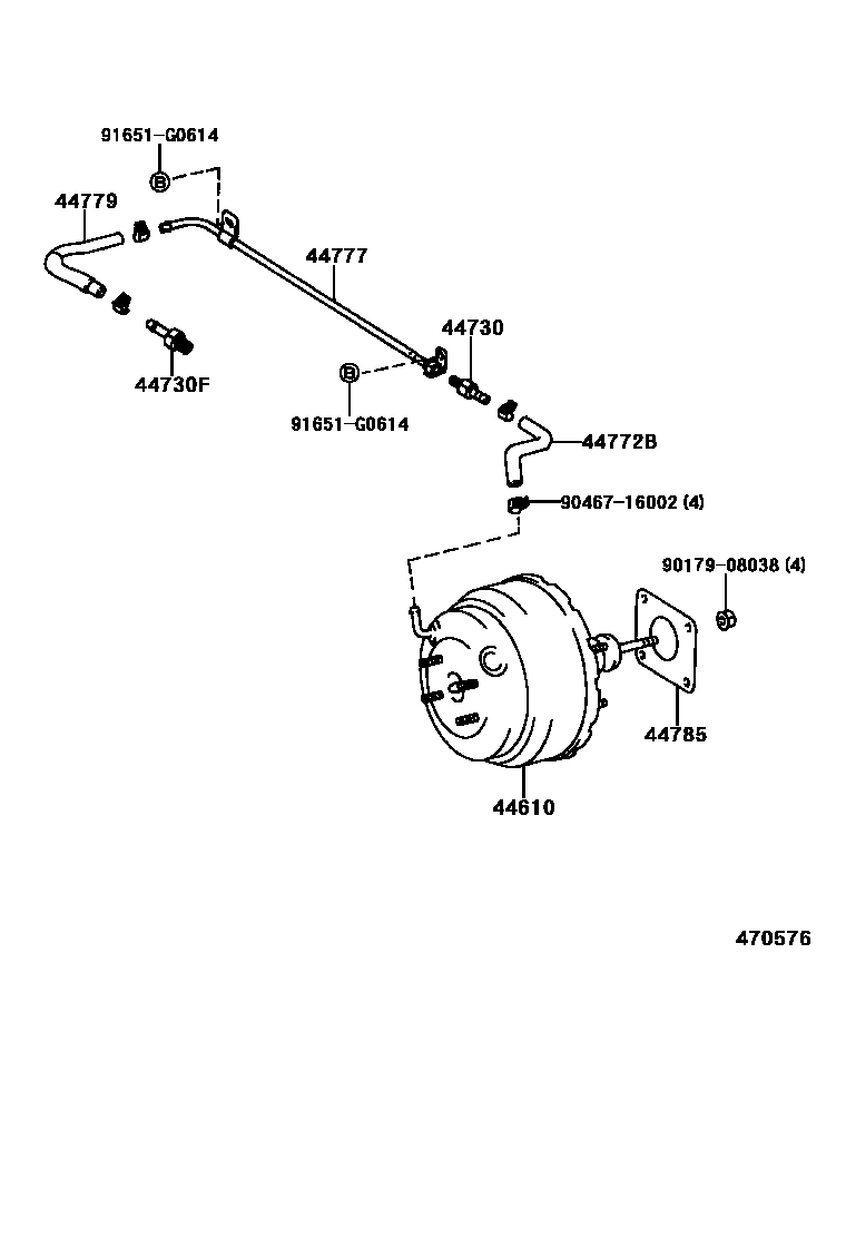 4703 — BRAKE BOOSTER & VACUUM TUBE