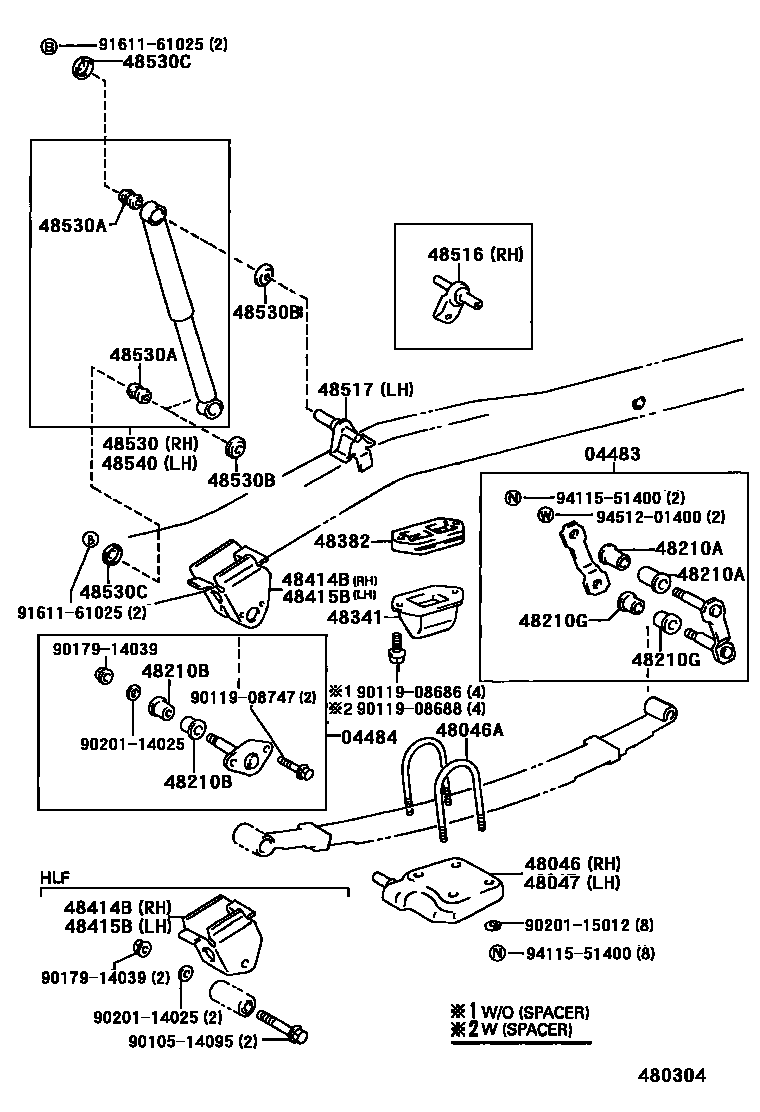 4804 — REAR SPRING & SHOCK ABSORBER