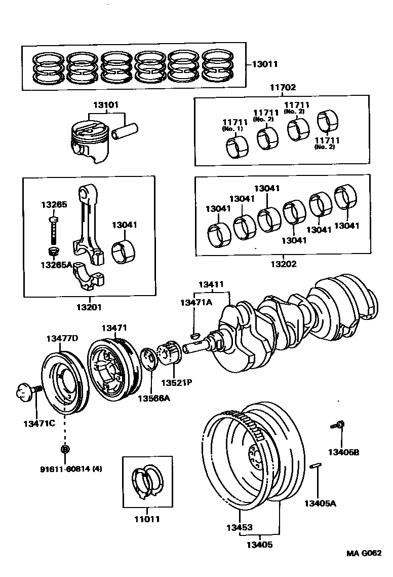 1301 — CRANKSHAFT & PISTON