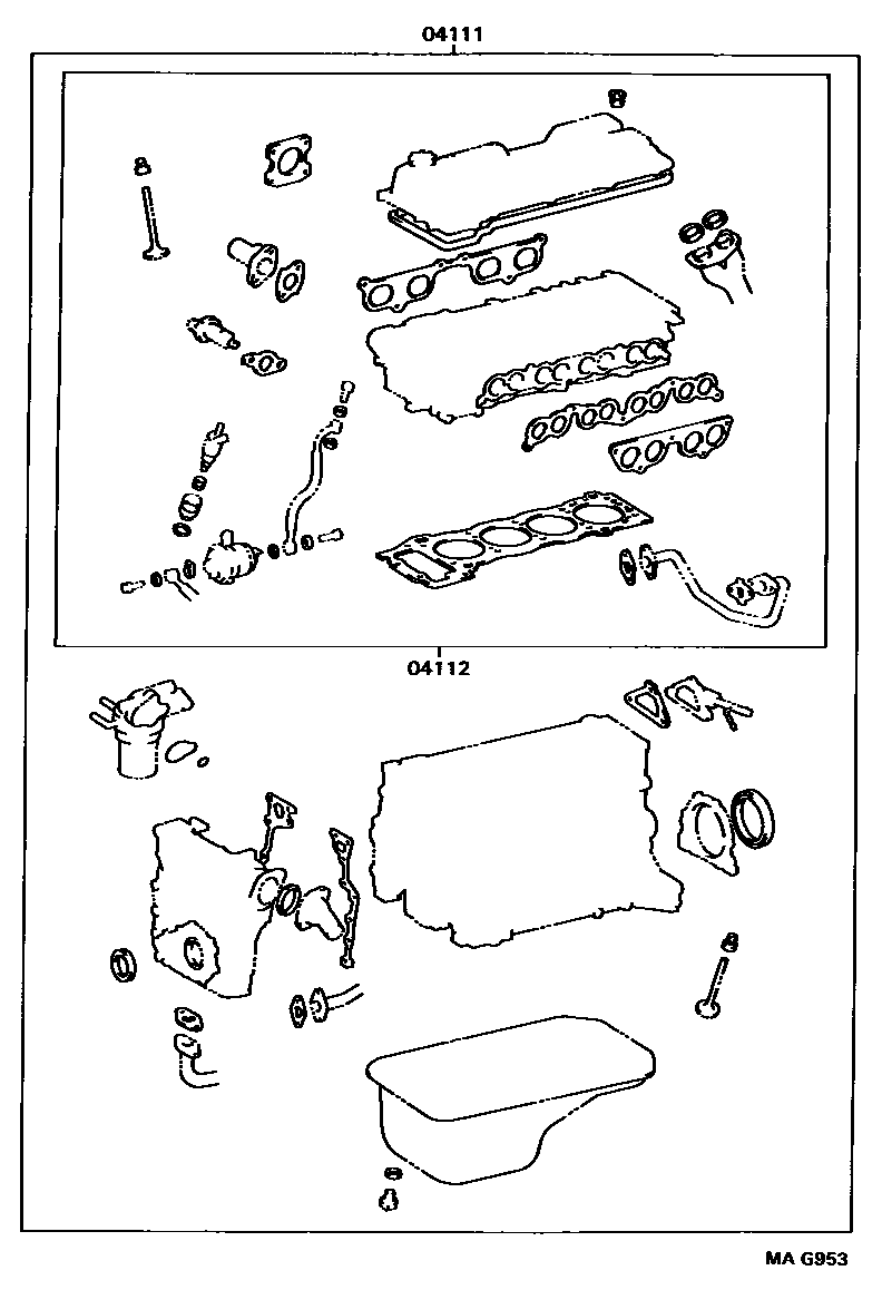 1103 — ENGINE OVERHAUL GASKET KIT