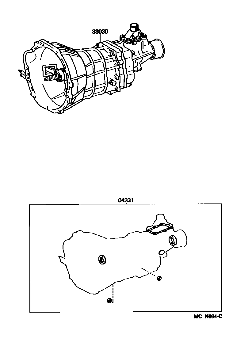 3301 — TRANSAXLE OR TRANSMISSION ASSY & GASKET KIT (MTM)