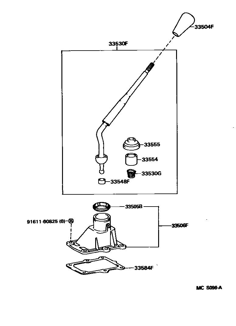3312 — SHIFT LEVER & RETAINER