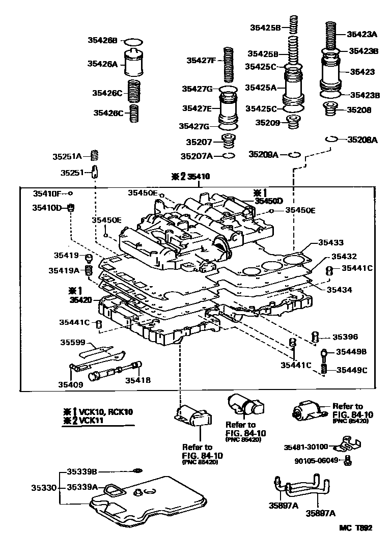 3512 — VALVE BODY & OIL STRAINER (ATM)