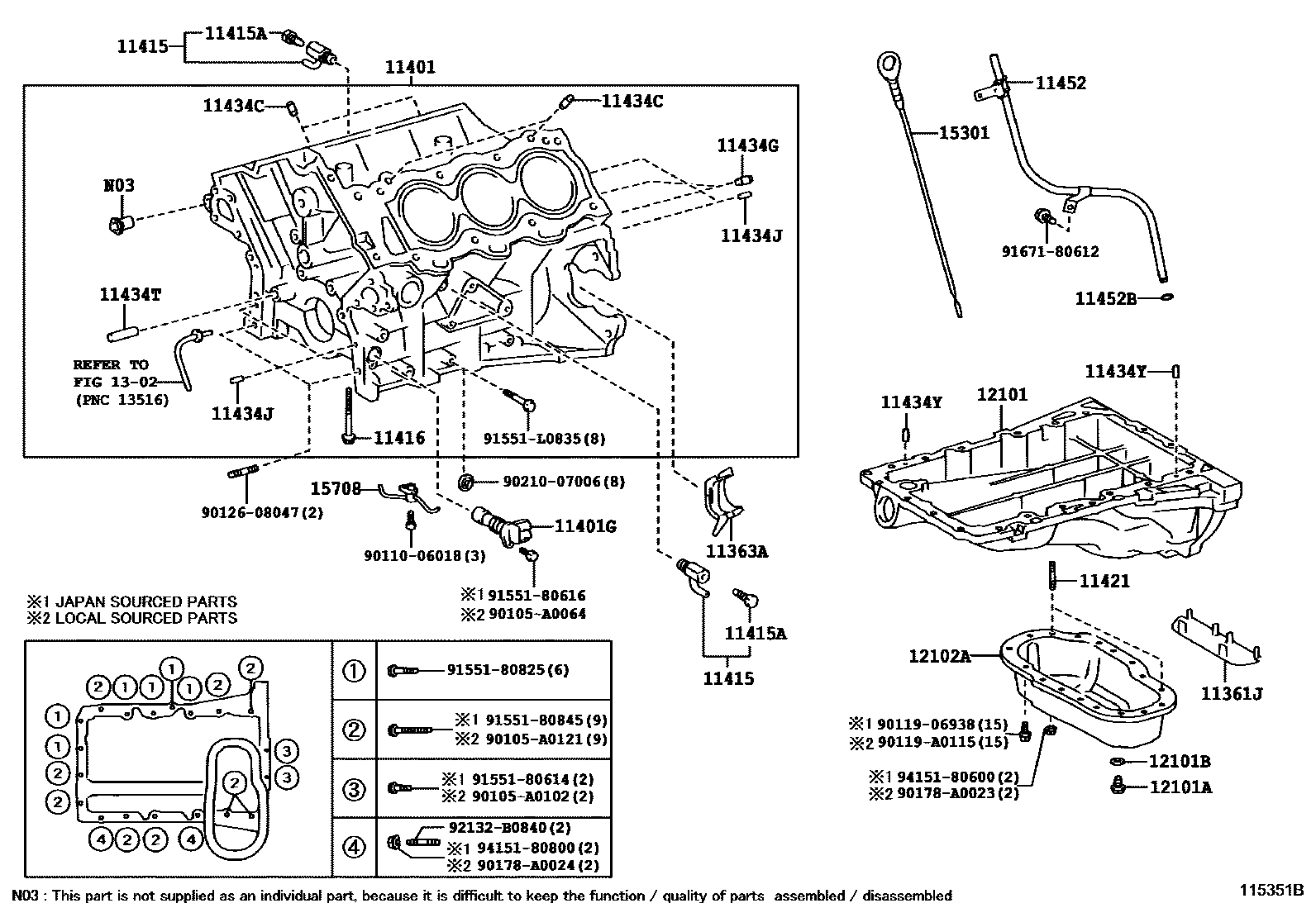 1105 — CYLINDER BLOCK
