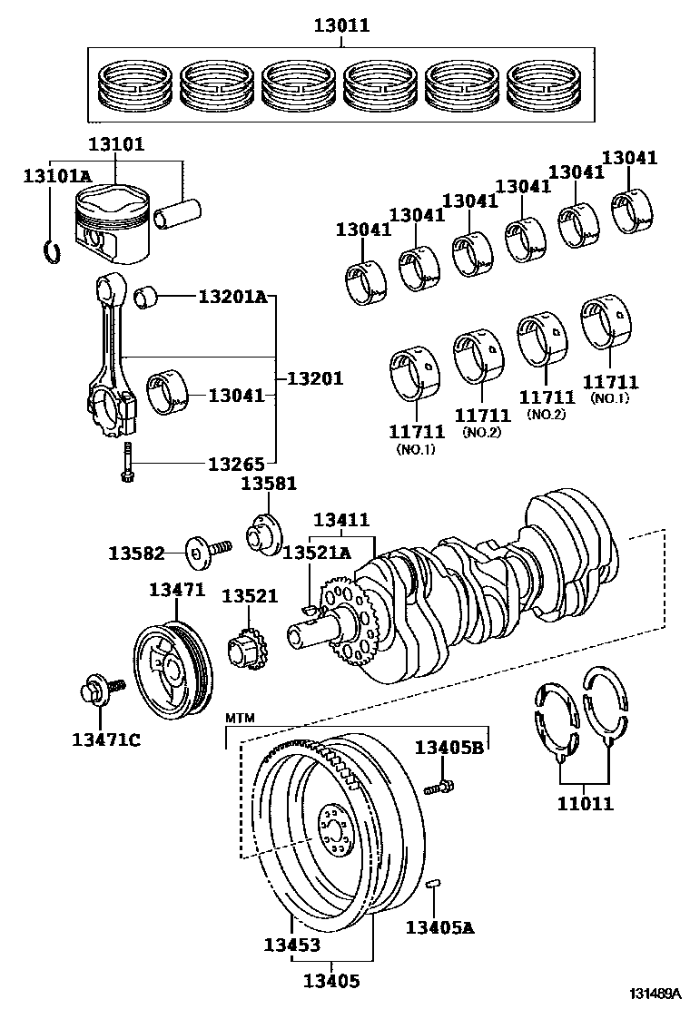 1301 — CRANKSHAFT & PISTON