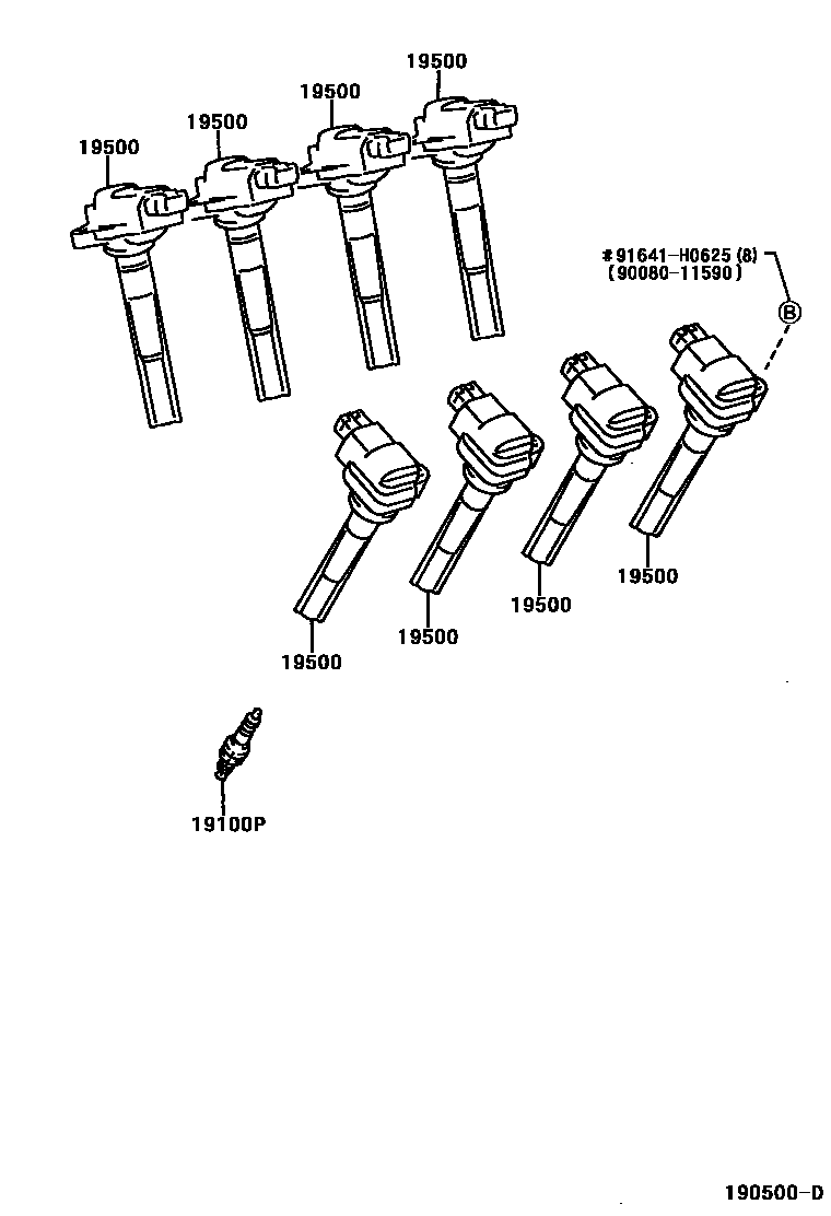 1901 — IGNITION COIL & SPARK PLUG / GLOW PLUG