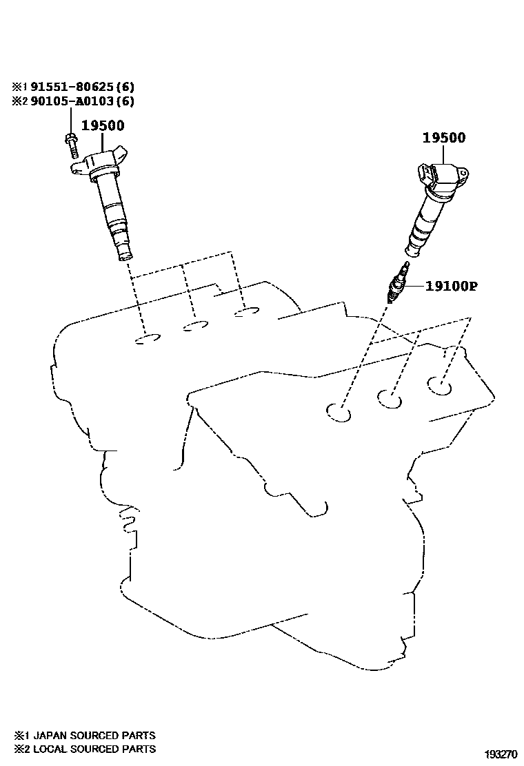 1901 — IGNITION COIL & SPARK PLUG / GLOW PLUG