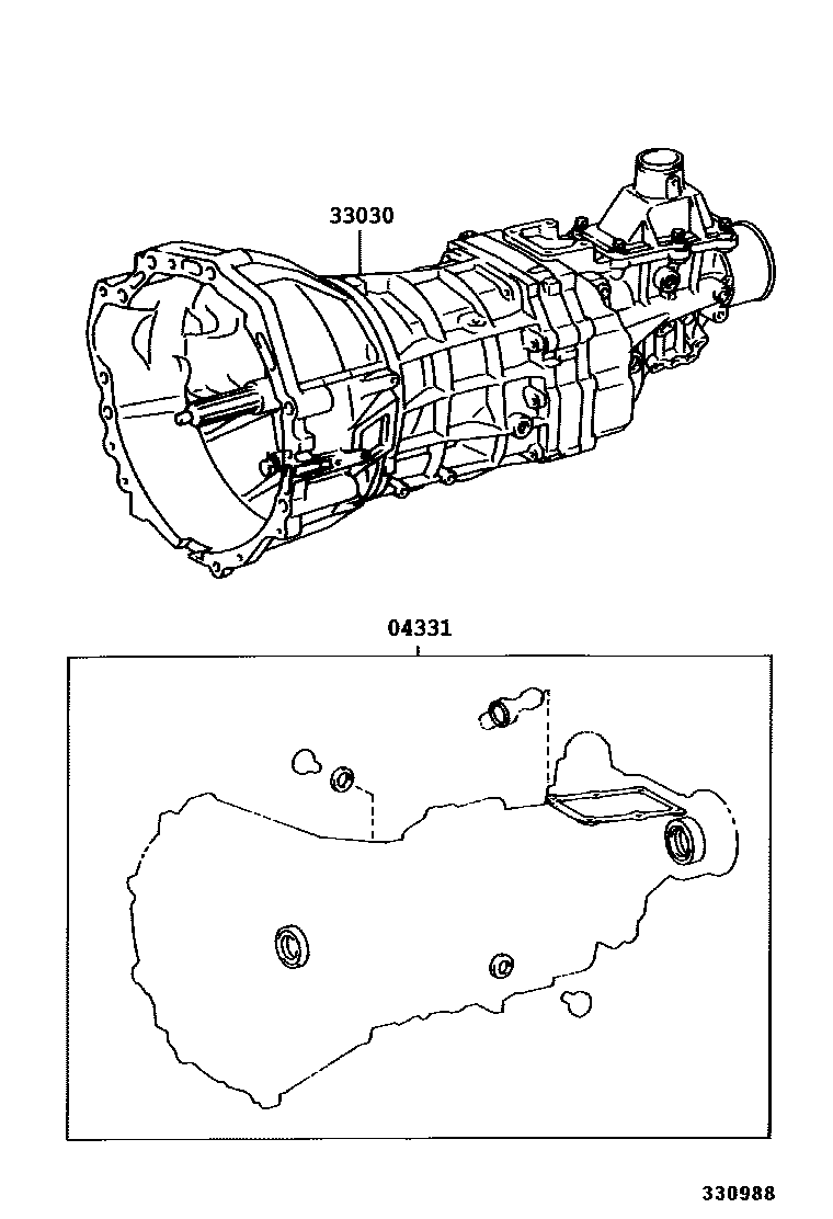 3301 — TRANSAXLE OR TRANSMISSION ASSY & GASKET KIT (MTM)