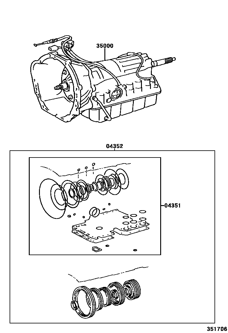 3501 — TRANSAXLE OR TRANSMISSION ASSY & GASKET KIT (ATM)
