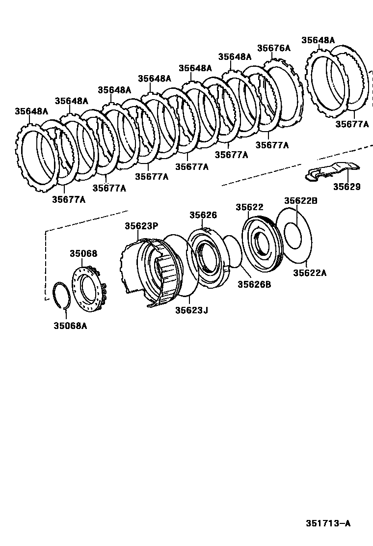3509 — BRAKE NO.3, 1ST & REVERSE BRAKE (ATM)