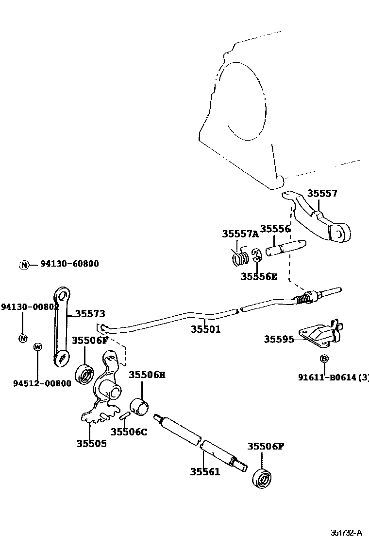 3513 — THROTTLE LINK & VALVE LEVER (ATM)