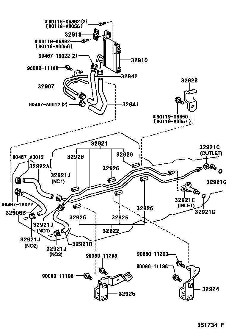 3514 — OIL COOLER & TUBE (ATM)