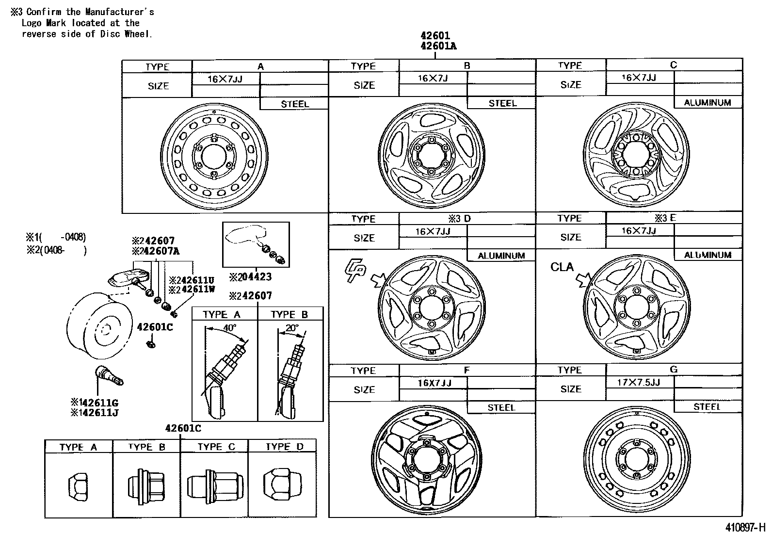 4103 — DISC WHEEL & WHEEL CAP
