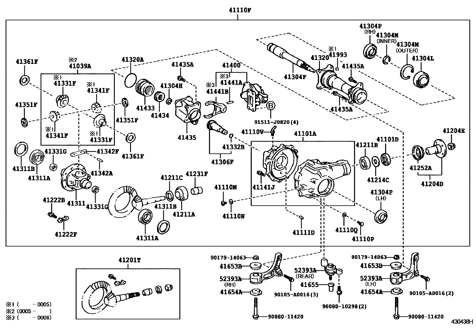 4301 — FRONT AXLE HOUSING & DIFFERENTIAL