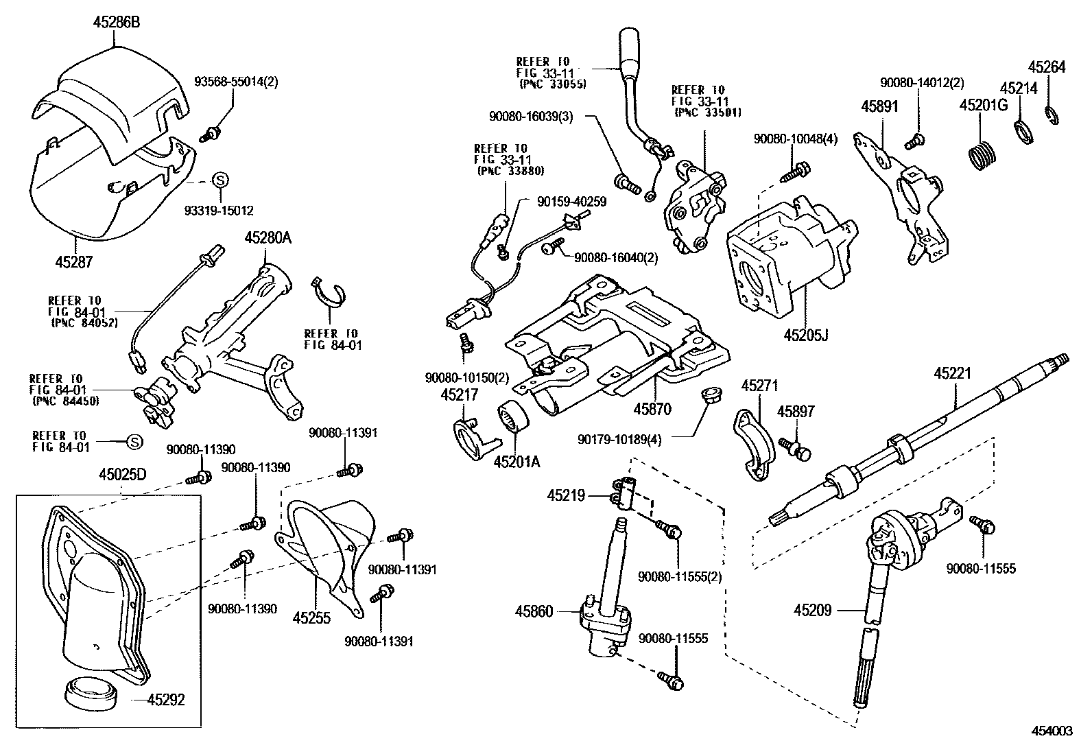 4501 — STEERING COLUMN & SHAFT