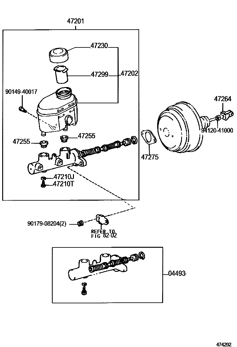 4702 — BRAKE MASTER CYLINDER