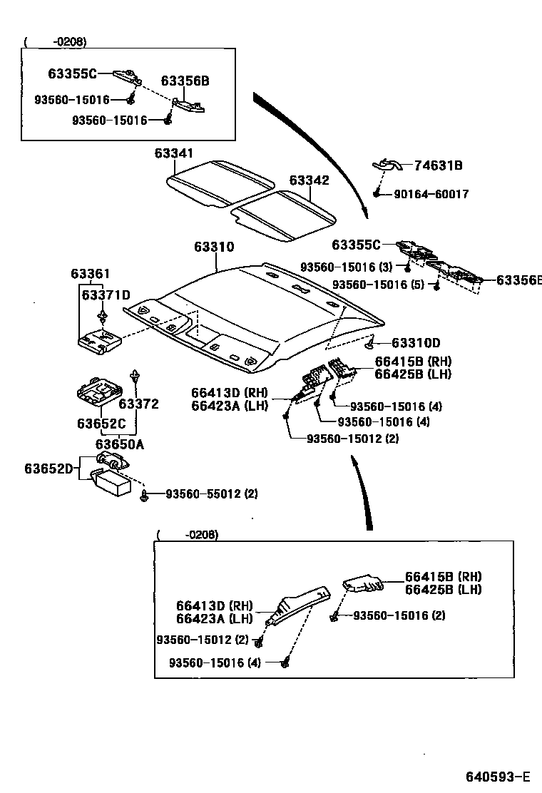 6452 — ROOF HEADLINING & SILENCER PAD