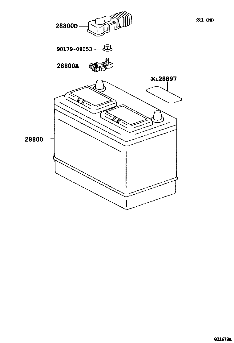 8201 — BATTERY & BATTERY CABLE