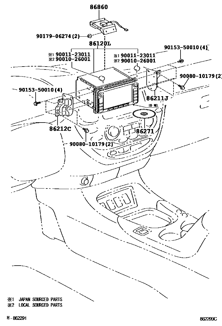 8603 — NAVIGATION & FRONT MONITOR DISPLAY